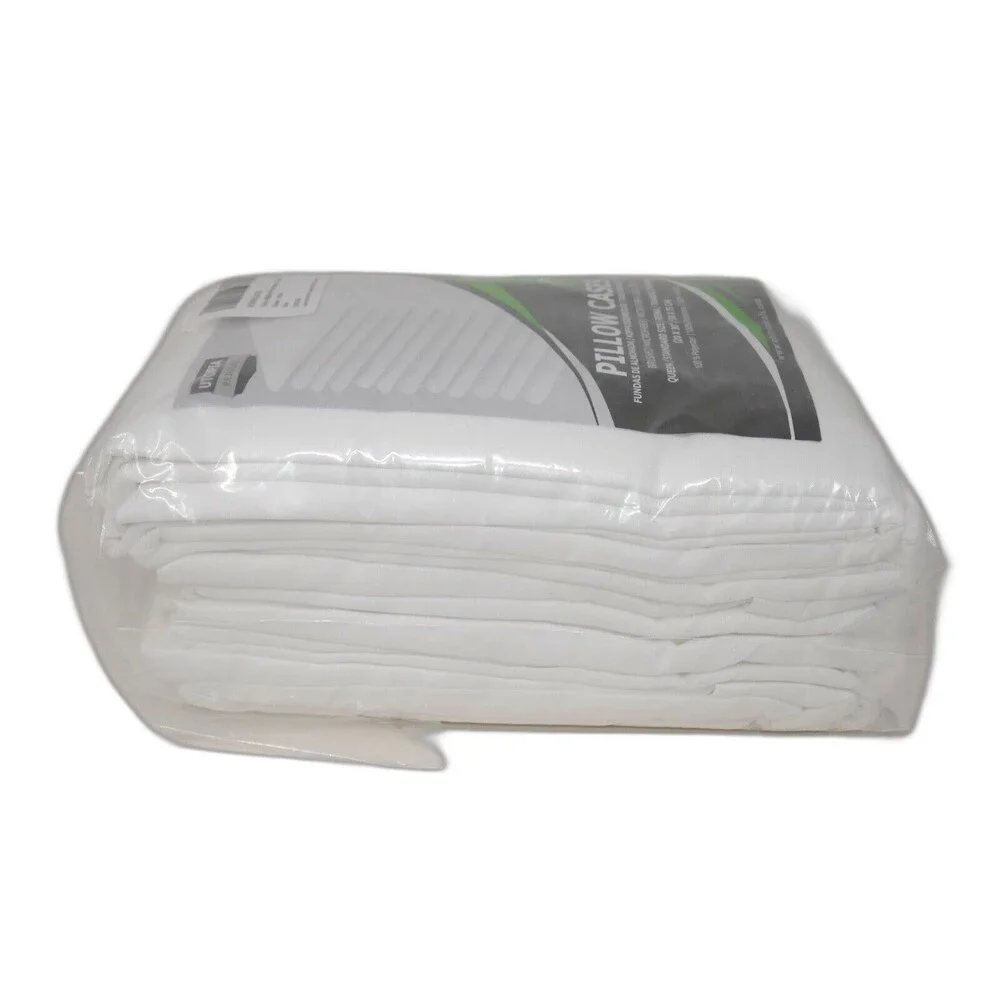 Utopia Bedding 12 Pk Cotton Blend Pillowcases ~ Queen Standard White